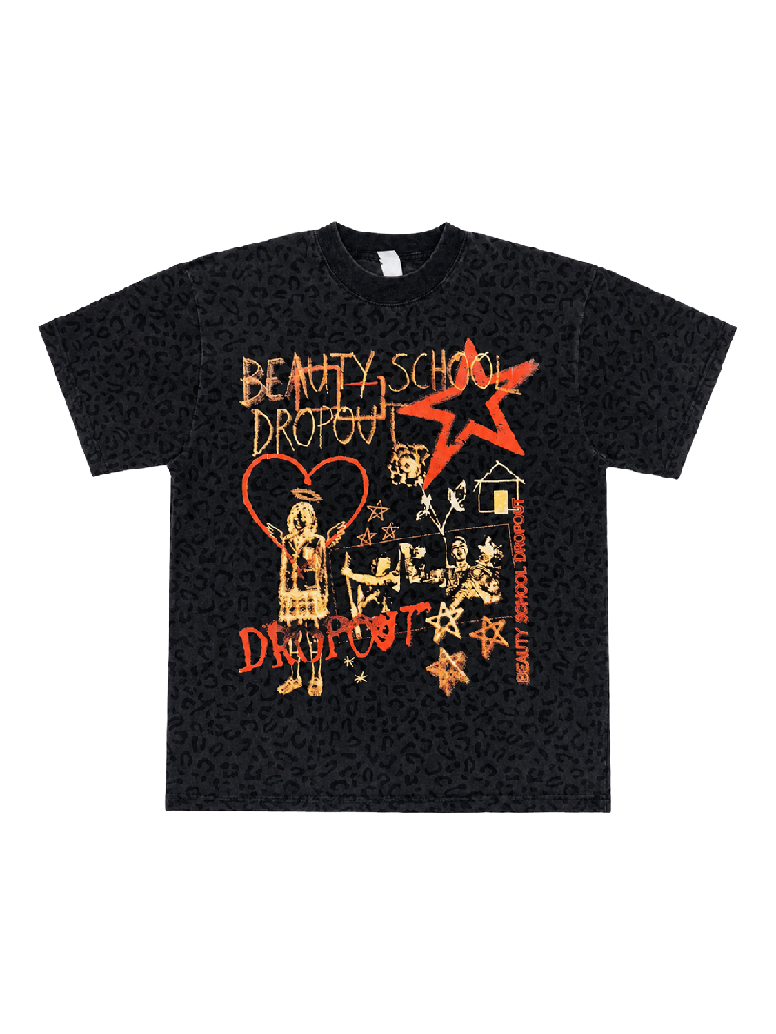 CHEETAH SCRIBBLE TEE