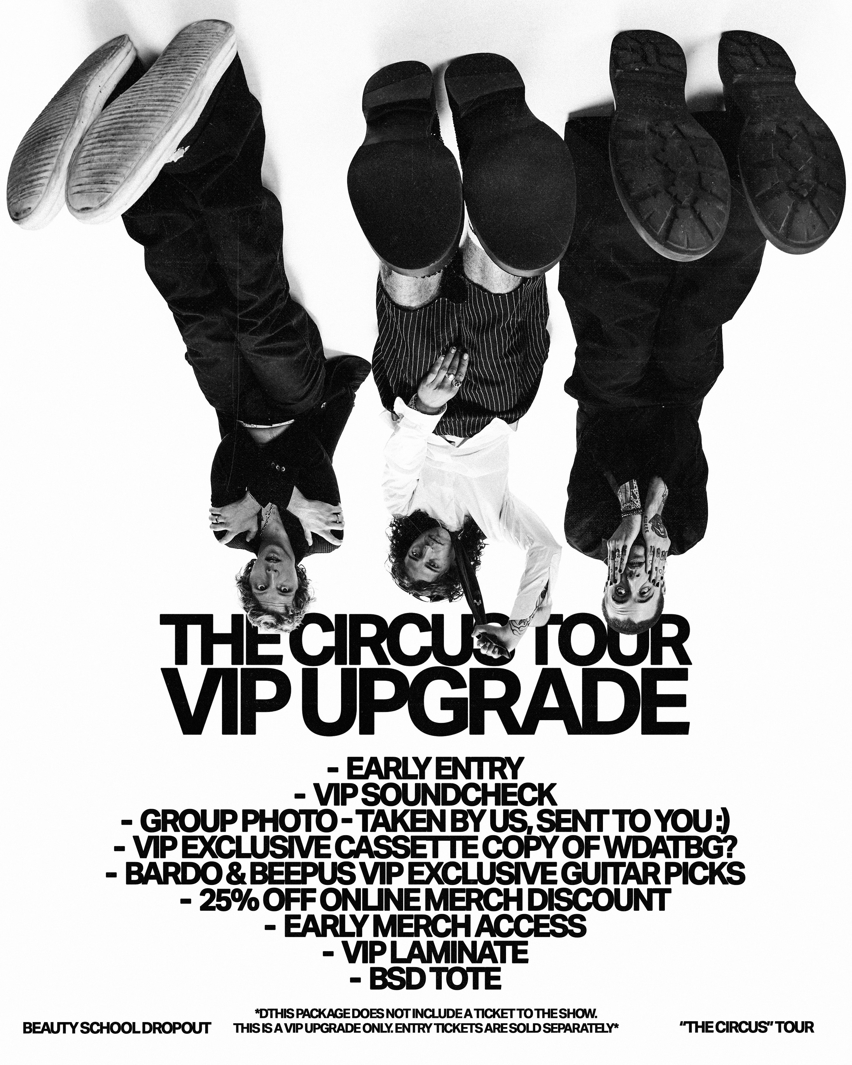 THE CIRCUS TOUR VIP UPGRADE